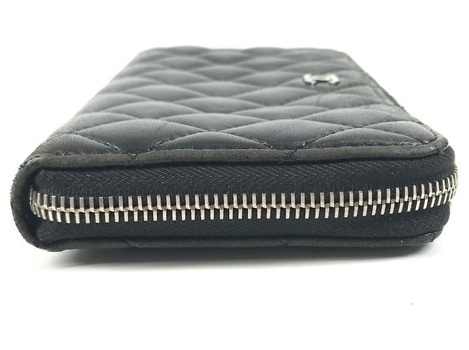 Cartera larga Chanel Matelasse de piel negra Negro - vista 4