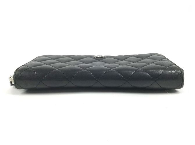 Cartera larga Chanel Matelasse de piel negra Negro - vista 5