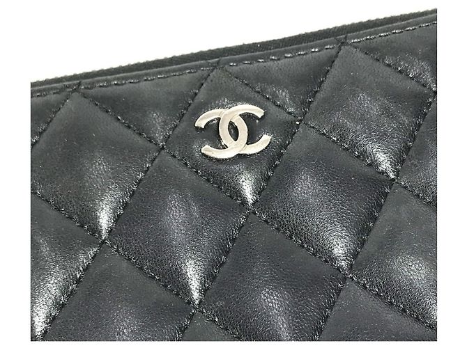 Cartera larga Chanel Matelasse de piel negra Negro - vista 8