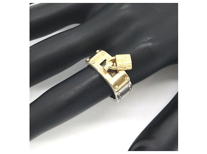 Hermès Anello Hermes Kelly in argento sterling e oro giallo D'oro - vista 6