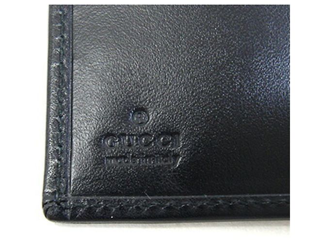Gucci Bi-fold Leather Wallet Black - view 4