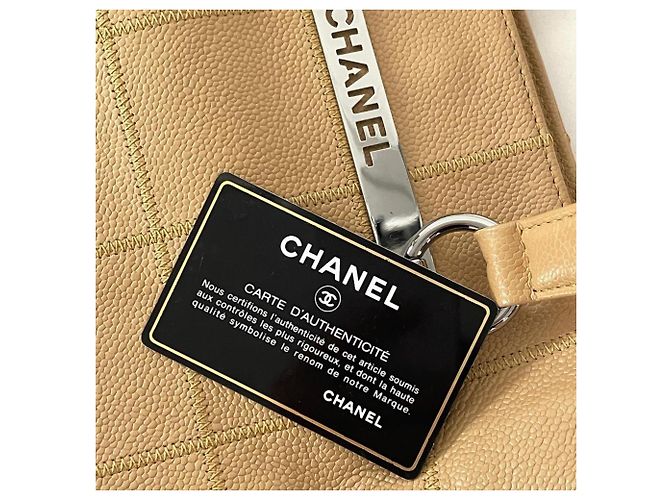 Borsa Tote Chanel Wild Stitch Beige - vista 12