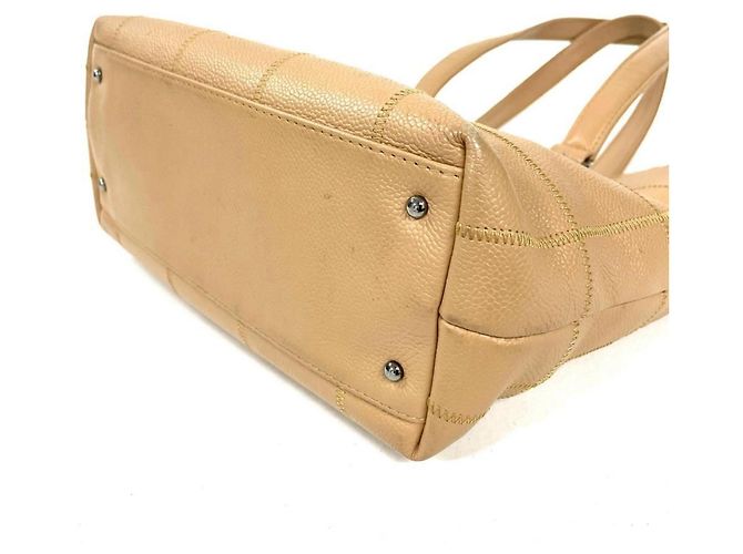 Borsa Tote Chanel Wild Stitch Beige - vista 3