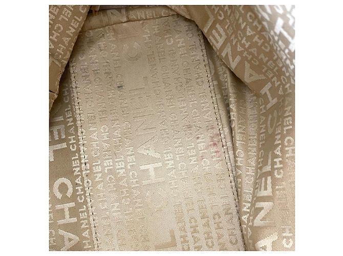 Borsa Tote Chanel Wild Stitch Beige - vista 8
