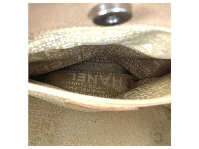 Borsa Tote Chanel Wild Stitch Beige - vista 9