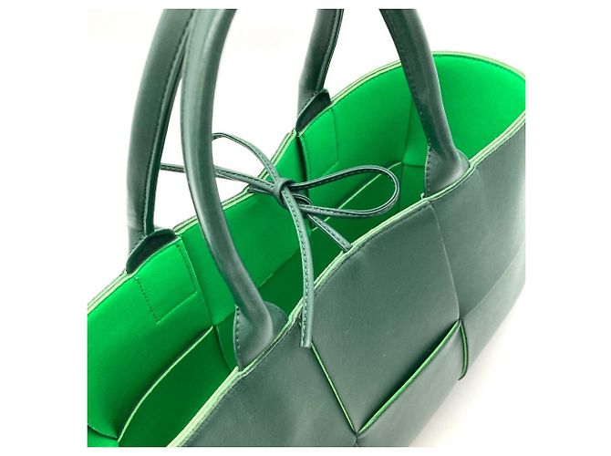 Borsa Tote Arco Piccola Bottega Veneta Verde - vista 10