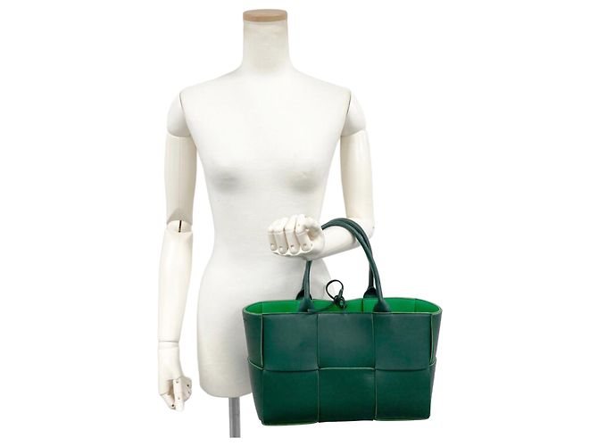 Borsa Tote Arco Piccola Bottega Veneta Verde - vista 13