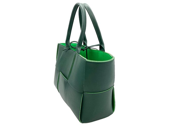 Borsa Tote Arco Piccola Bottega Veneta Verde - vista 2