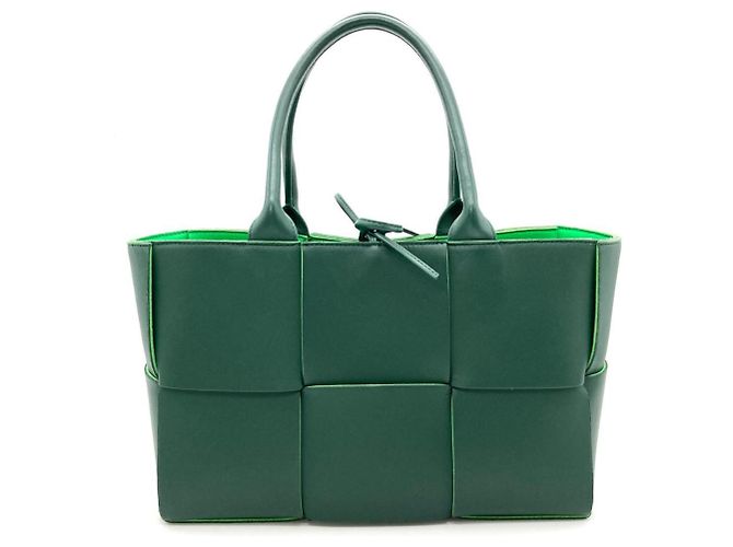 Borsa Tote Arco Piccola Bottega Veneta Verde - vista 3