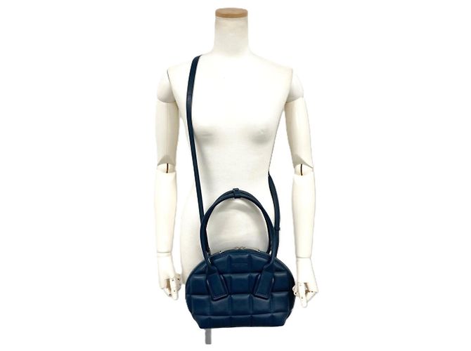 Bottega Veneta Borsa a tracolla The Swoop Blu navy - vista 12