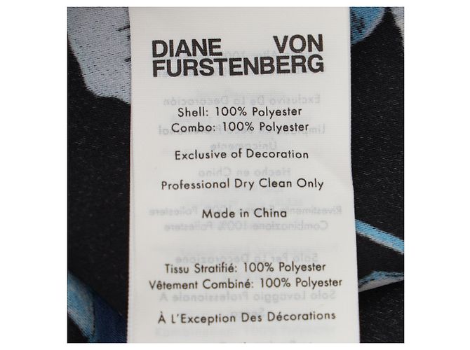 Diane Von Furstenberg Joshua Maxikleid mit Blumenprint aus blauem Polyester - Ansicht 5