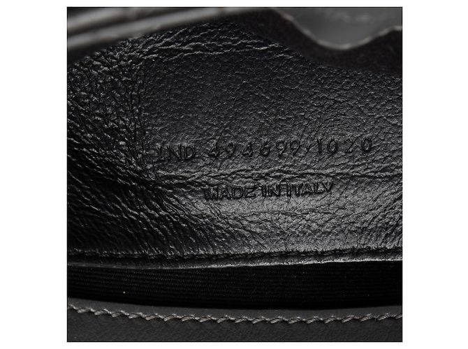 Borsa a tracolla Small LouLou in pelle di vitello matelassé con monogramma Saint Laurent Grigio - vista 6