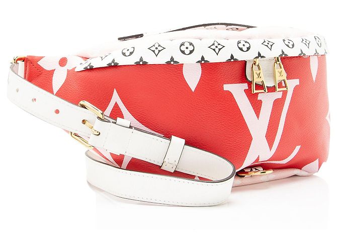 Bumbag Marsupio Louis Vuitton Giant Monogram Canvas Rosso - vista 2