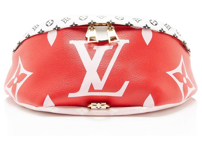Bumbag Marsupio Louis Vuitton Giant Monogram Canvas Rosso - vista 4