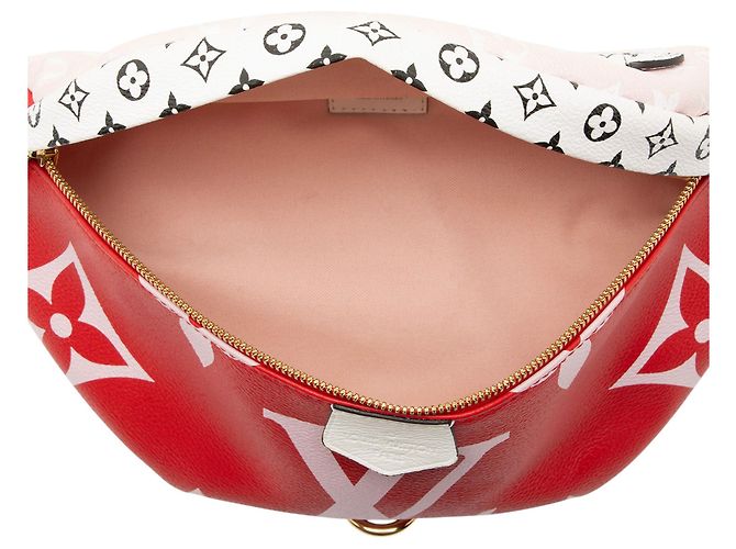 Bumbag Marsupio Louis Vuitton Giant Monogram Canvas Rosso - vista 7