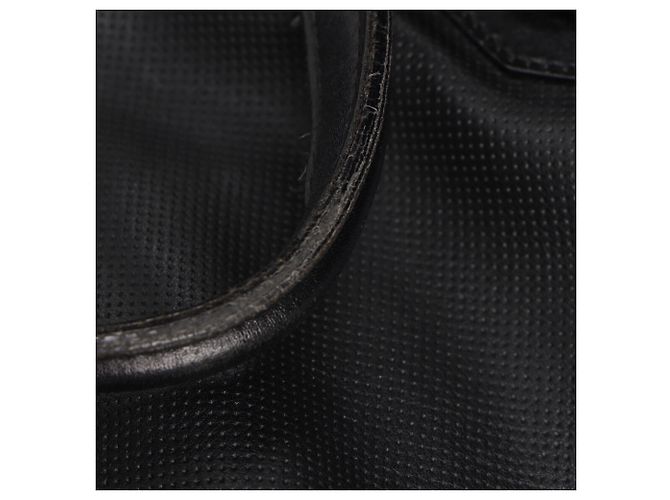 Borsa Tote Burberry Ellers traforata Medium in pelle nera Nero - vista 10