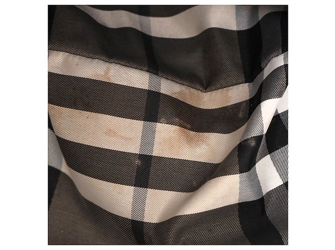 Borsa Tote Burberry Ellers traforata Medium in pelle nera Nero - vista 14