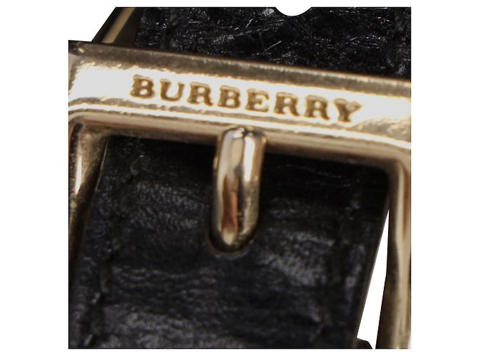 Borsa Tote Burberry Ellers traforata Medium in pelle nera Nero - vista 17