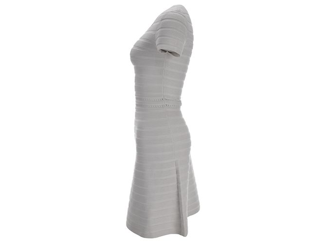 Abito bandage lunghezza ginocchio Michael Michael Kors in viscosa bianca Bianco Crudo - vista 2