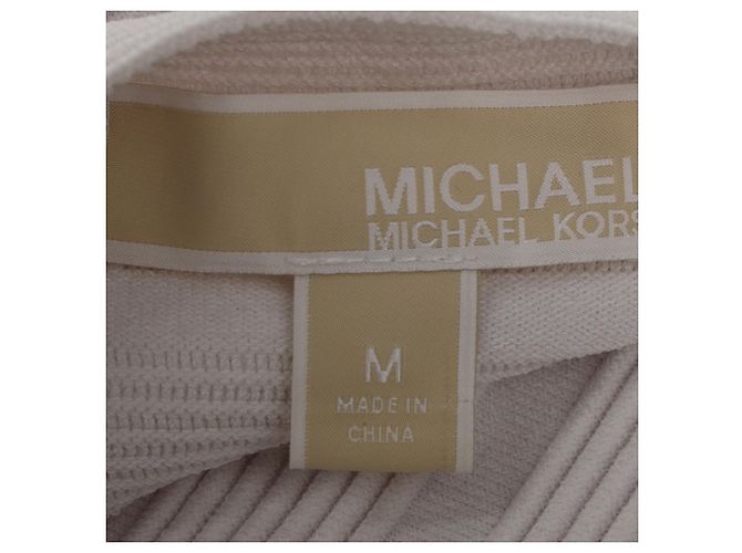 Abito bandage lunghezza ginocchio Michael Michael Kors in viscosa bianca Bianco Crudo - vista 4
