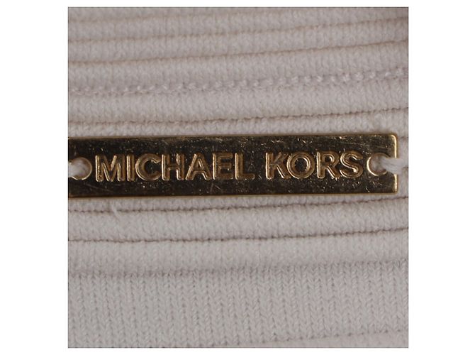 Abito bandage lunghezza ginocchio Michael Michael Kors in viscosa bianca Bianco Crudo - vista 6