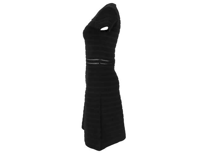 Vestido bandage largo hasta la rodilla Michael Michael Kors en viscosa negra Negro - vista 2
