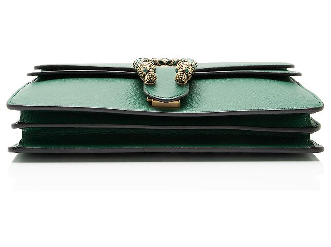 Borsa a tracolla Dionysus Medium in pelle e cristalli Gucci Verde - vista 4