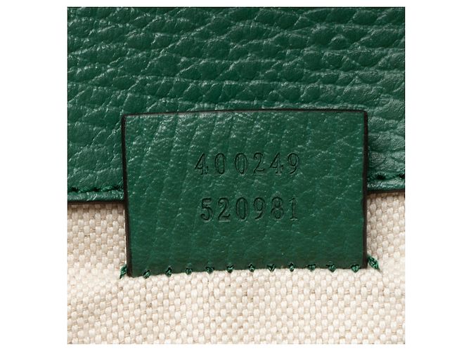 Borsa a tracolla Dionysus Medium in pelle e cristalli Gucci Verde - vista 6