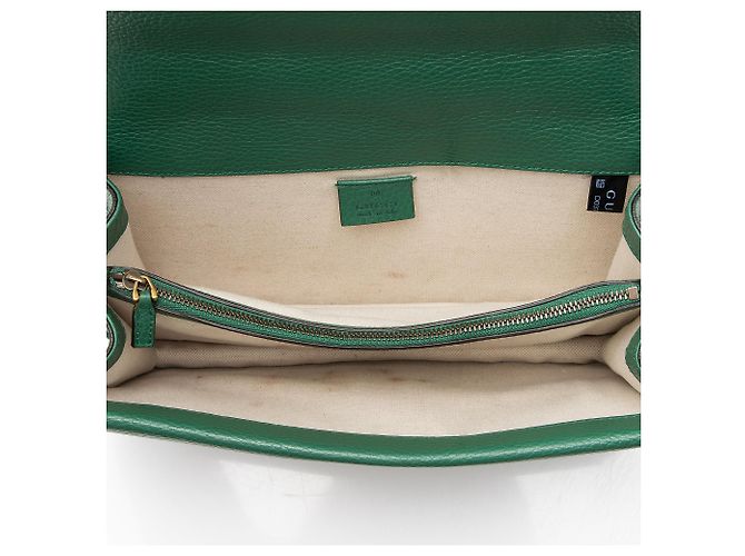Borsa a tracolla Dionysus Medium in pelle e cristalli Gucci Verde - vista 7