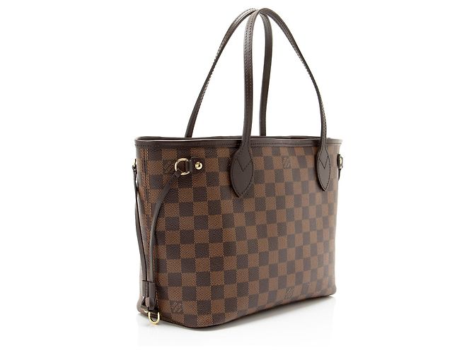 Louis Vuitton Damier Ebene Neverfull PM Tote Braun - Ansicht 2