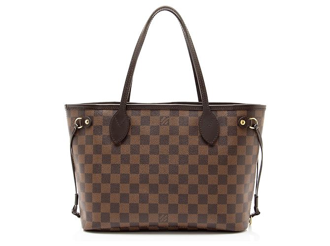 Louis Vuitton Damier Ebene Neverfull PM Tote Braun - Ansicht 3