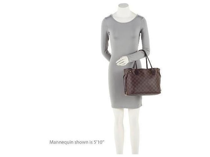 Louis Vuitton Damier Ebene Neverfull PM Tote Braun - Ansicht 5
