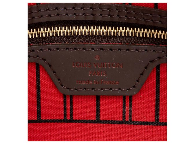 Louis Vuitton Damier Ebene Neverfull PM Tote Braun - Ansicht 8