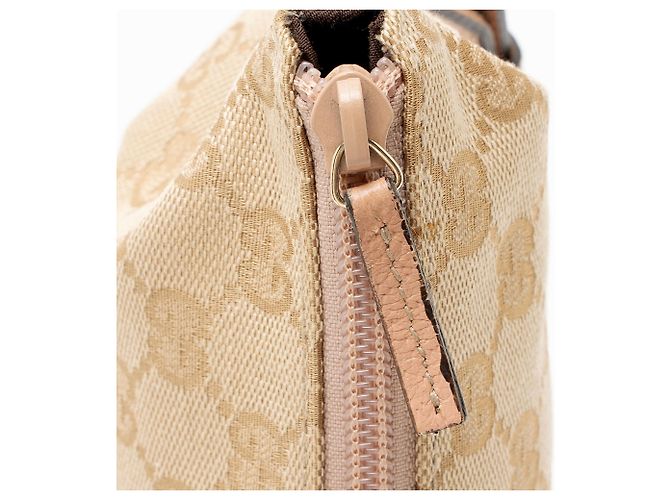 Pochette Classica Gucci GG Canvas Marrone Beige - vista 10
