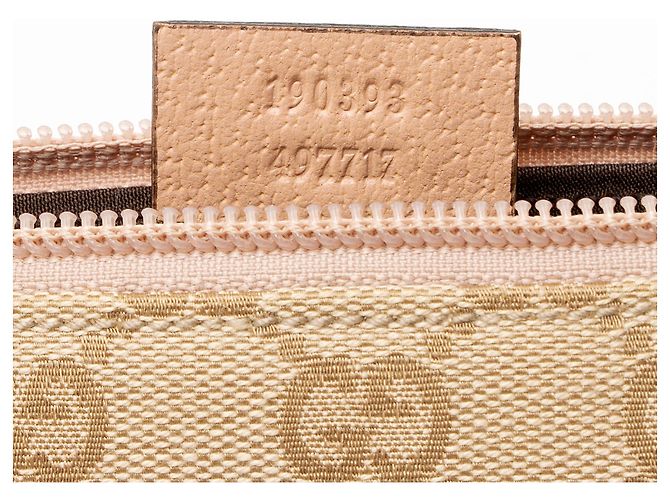 Pochette Classica Gucci GG Canvas Marrone Beige - vista 6