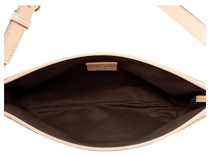 Pochette Classica Gucci GG Canvas Marrone Beige - vista 7