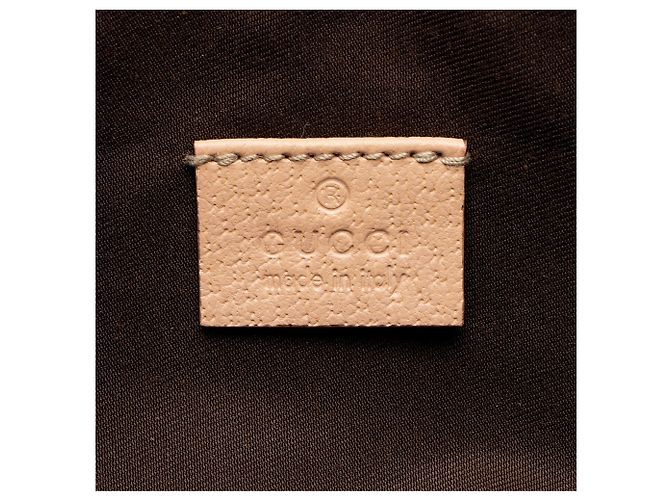 Pochette Classica Gucci GG Canvas Marrone Beige - vista 8