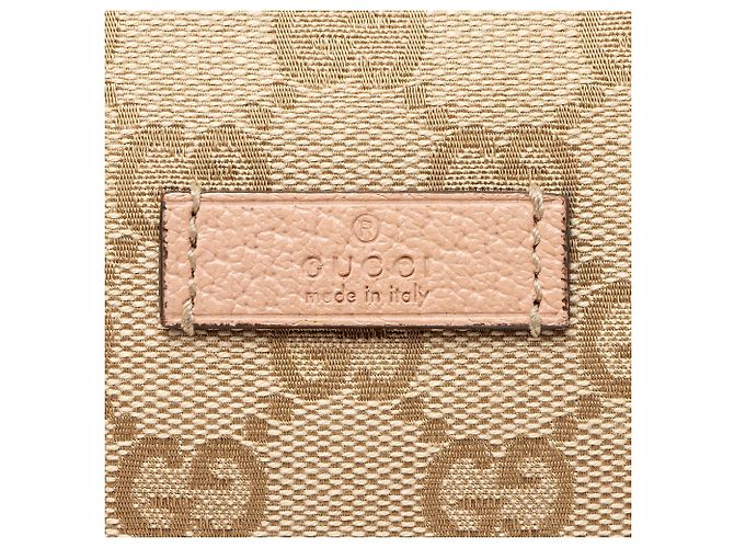 Pochette Classica Gucci GG Canvas Marrone Beige - vista 9