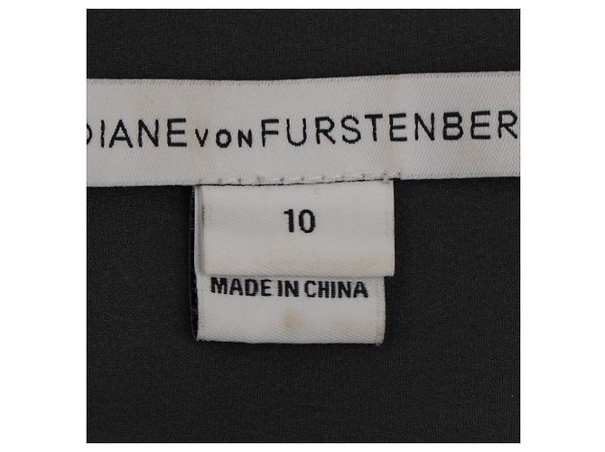 Diane Von Furstenberg Mackenzie verziertes Kleid aus grauem Polyester - Ansicht 6