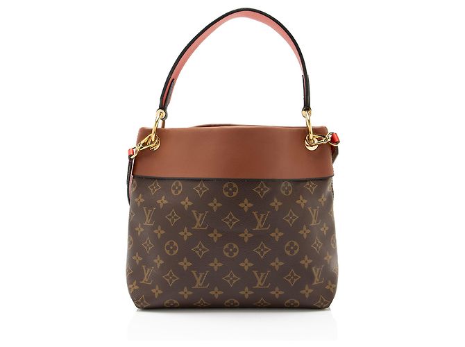 Borsa a tracolla Louis Vuitton Monogram Canvas Tuileries Besace Marrone - vista 3