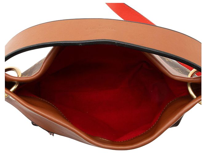 Borsa a tracolla Louis Vuitton Monogram Canvas Tuileries Besace Marrone - vista 7
