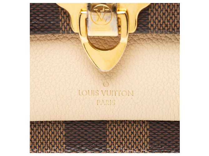 Cartera con cadena Louis Vuitton Damier Ebene Vavin Castaño Beige - vista 9