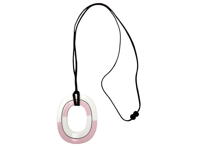 Hermès Hermes Isthme Holzkette Pink - Ansicht 4