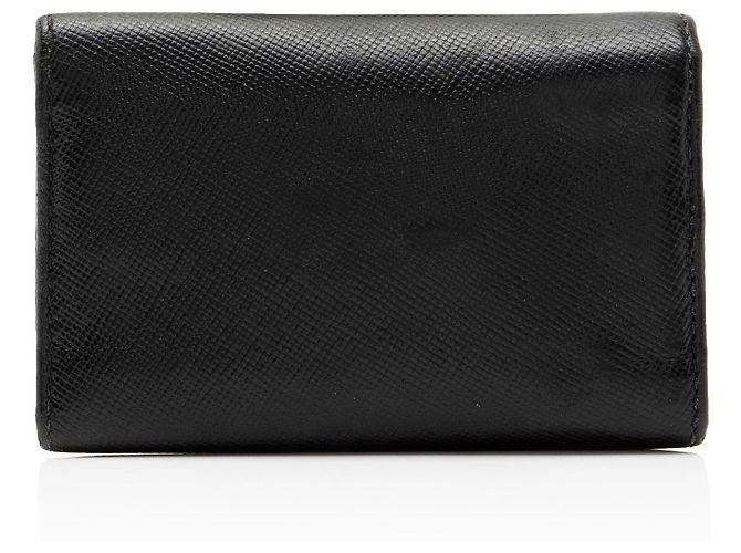Portachiavi Prada Saffiano 6 Nero - vista 3