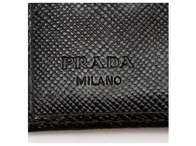 Portachiavi Prada Saffiano 6 Nero - vista 5