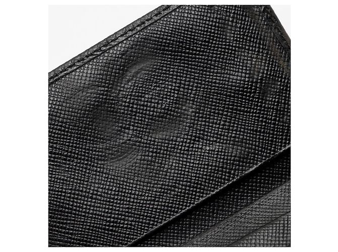 Portachiavi Prada Saffiano 6 Nero - vista 9