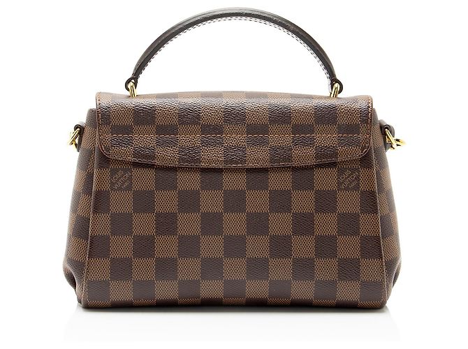 Borsa a tracolla Louis Vuitton Damier Ebene Croisette Marrone - vista 3