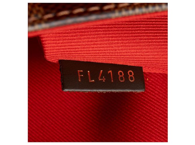 Borsa a tracolla Louis Vuitton Damier Ebene Croisette Marrone - vista 6