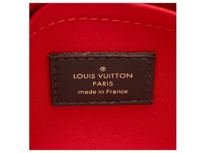 Borsa a tracolla Louis Vuitton Damier Ebene Croisette Marrone - vista 8