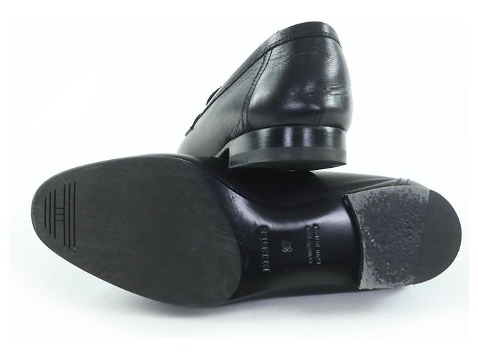 Mocassini in pelle Hermès HMetal Nero Beige - vista 6